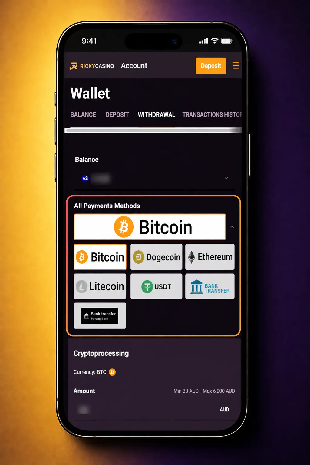 Withdraw Money step 3